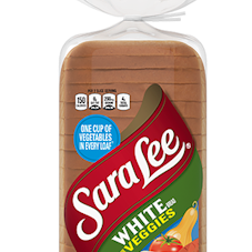 Sara Lee  White Bread with Veggies 